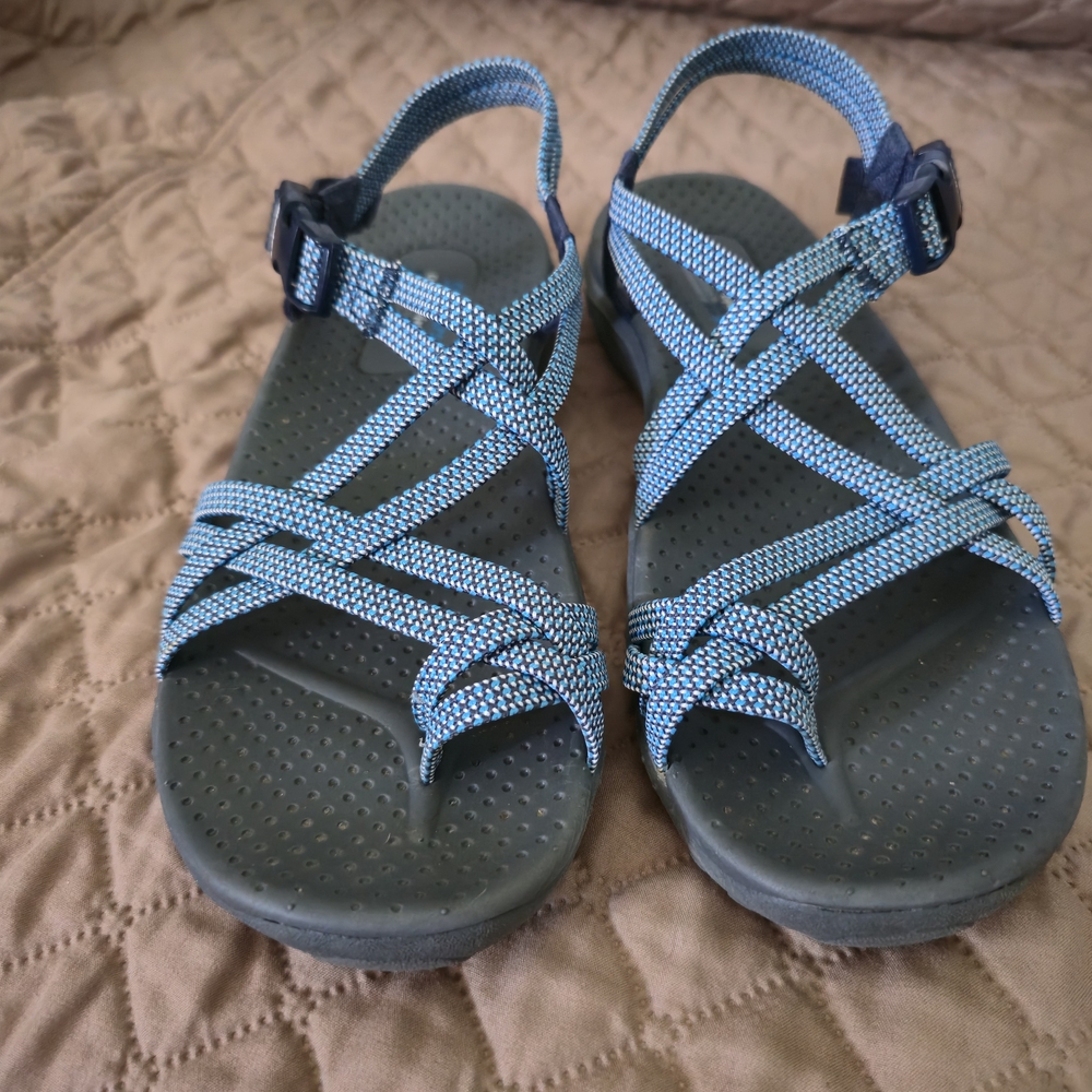 Skechers Blue Strappy Sandals